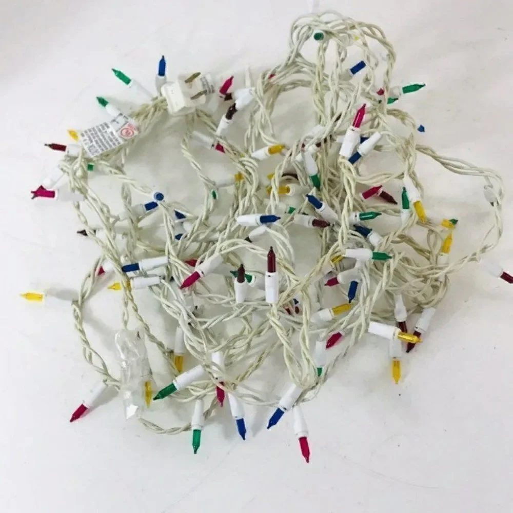 Vintage Christmas Outdoor/indoor Lights 8 yds